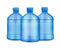 신속한 배송을 의미하는 물통 아이콘