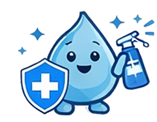 철저한 위생 관리를 위한 정기 소독 아이콘